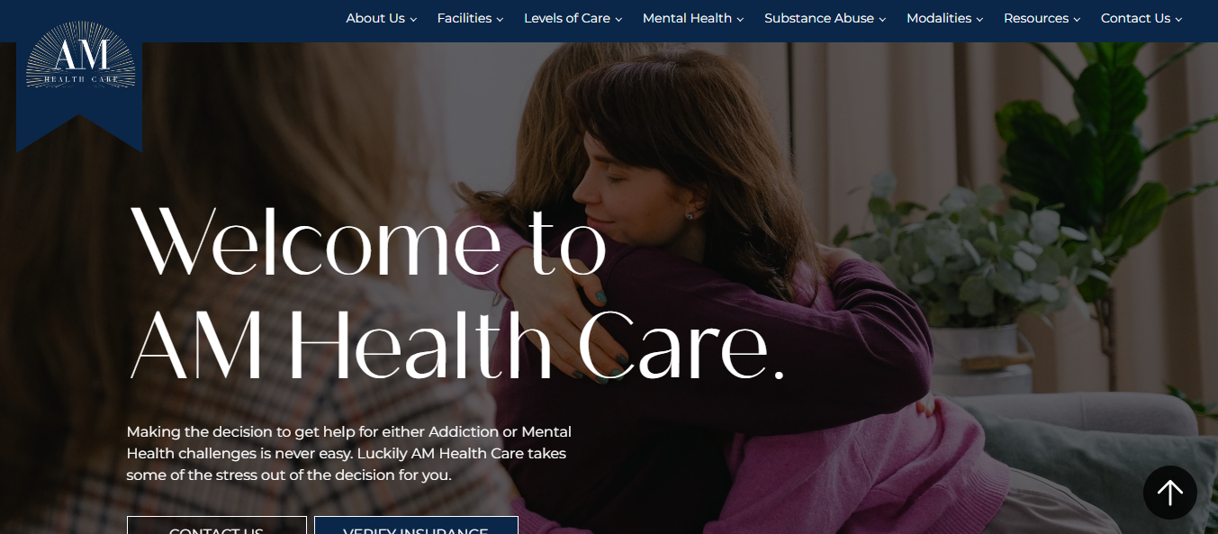 Website design for AM Healthcare